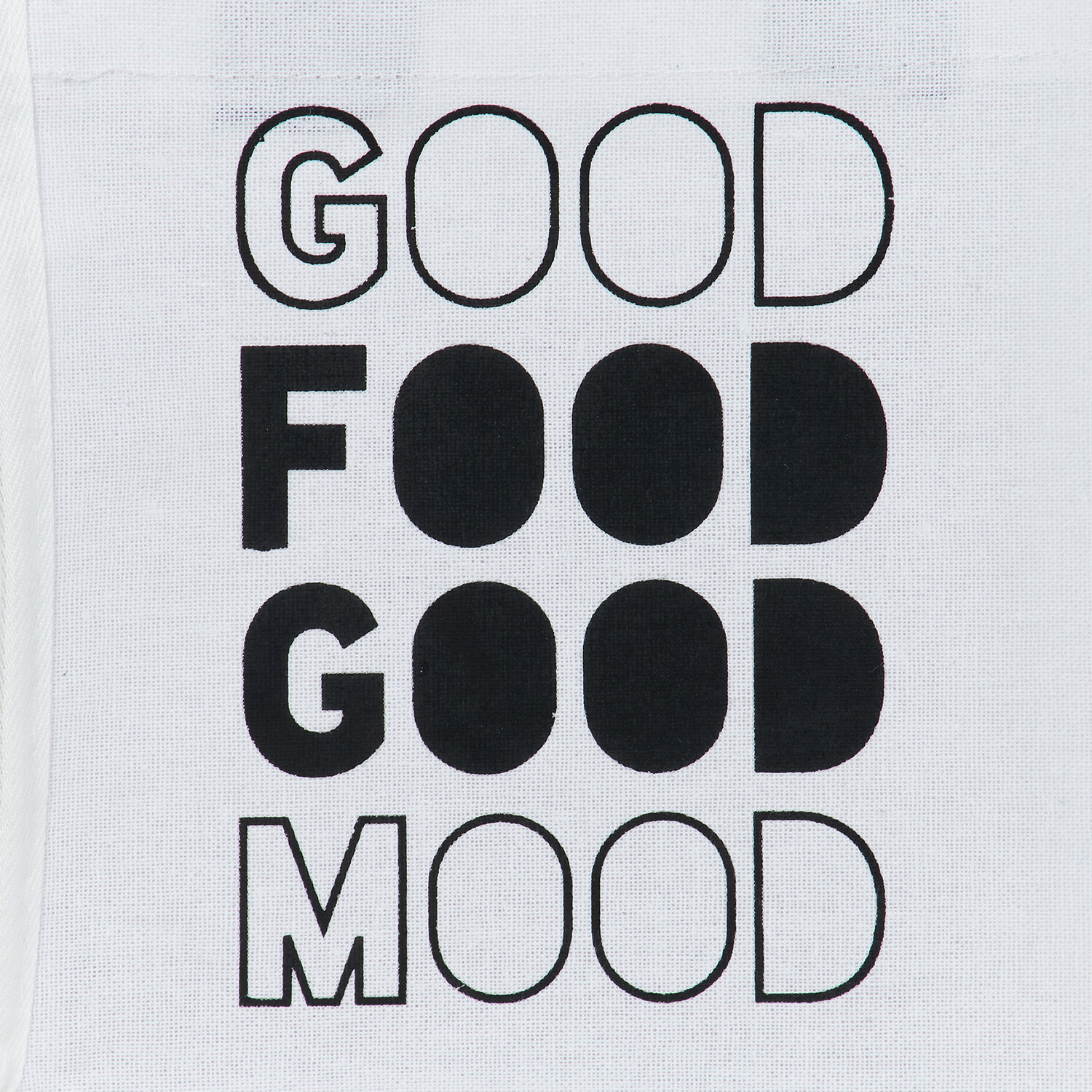 Jute Lunch Bag Black & White Image 4