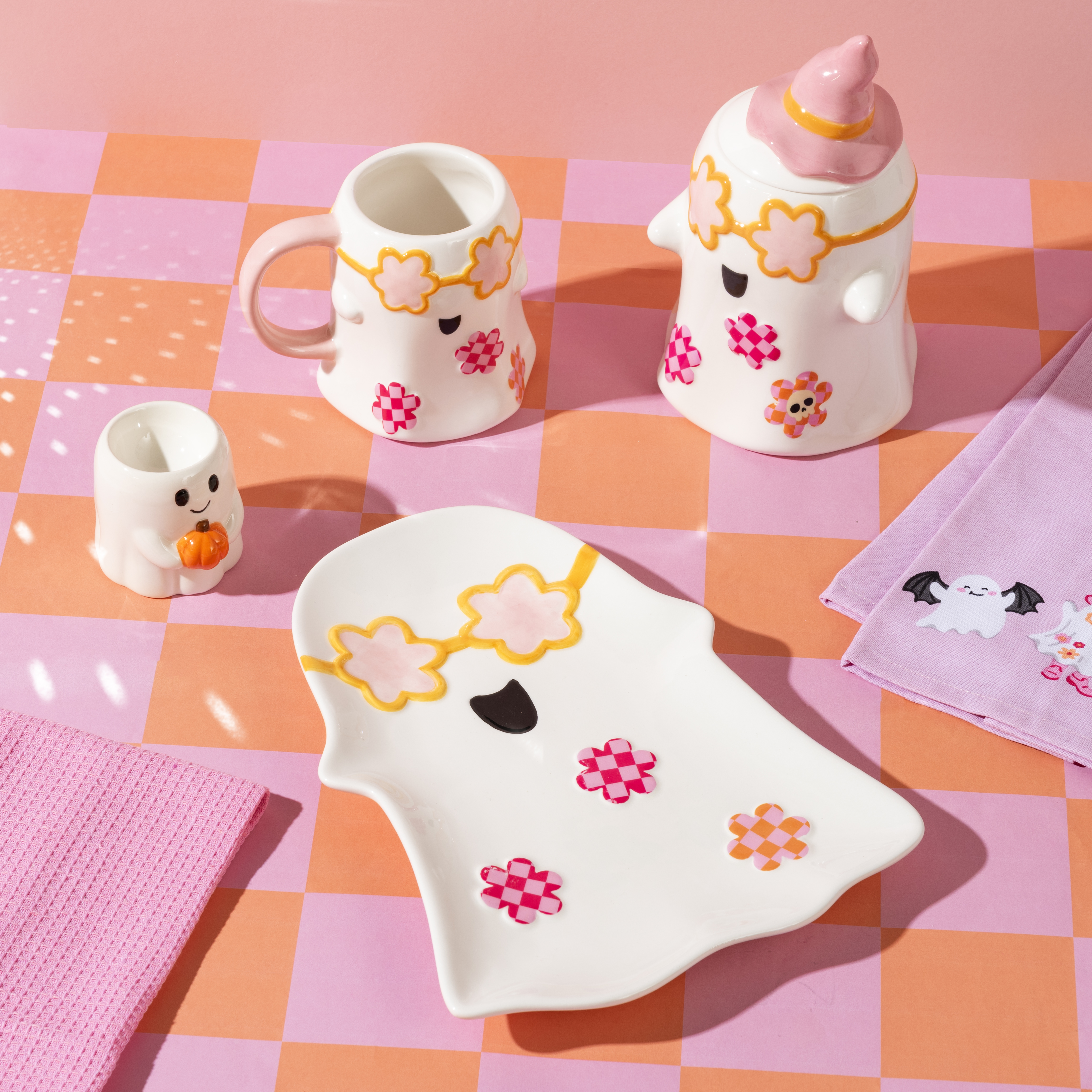 Pack of 2 Ghost Egg Cups White Image 2