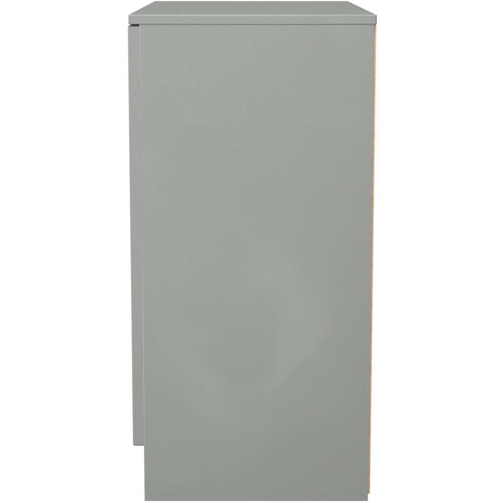 Crowndale Milan 2 Door Dusk Grey Storage Cabinet Ready Assembled Image 3