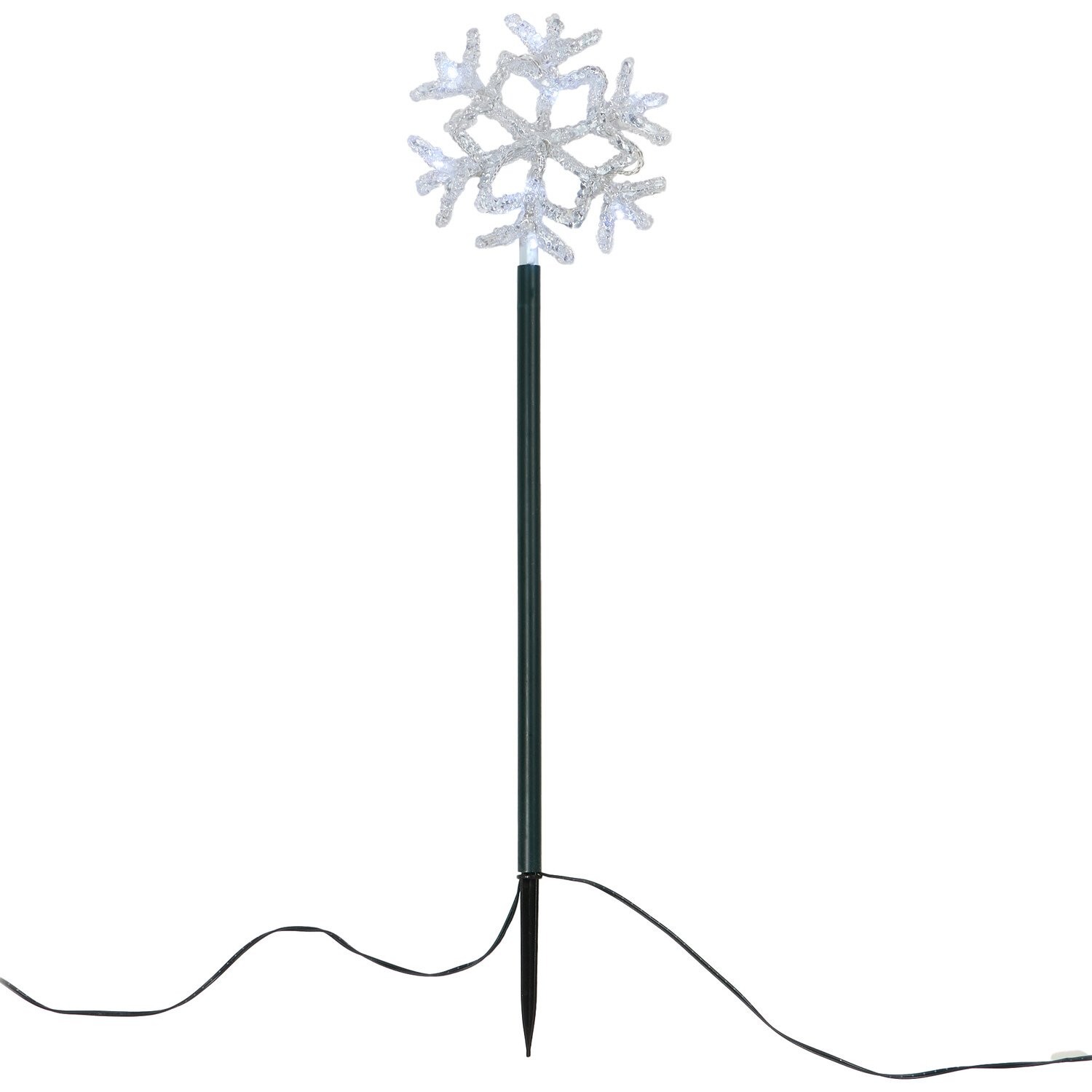 Set of 8 Snowflake Garden Stakes Image 5