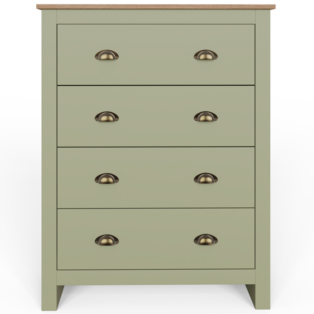 GFW Lancaster Sage Green 4 Piece Bedroom Furniture Set Image 5