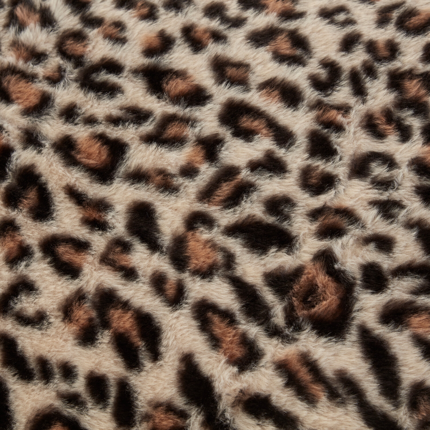Leopard Print Faux Fur Duvet Set Brown King Image 3