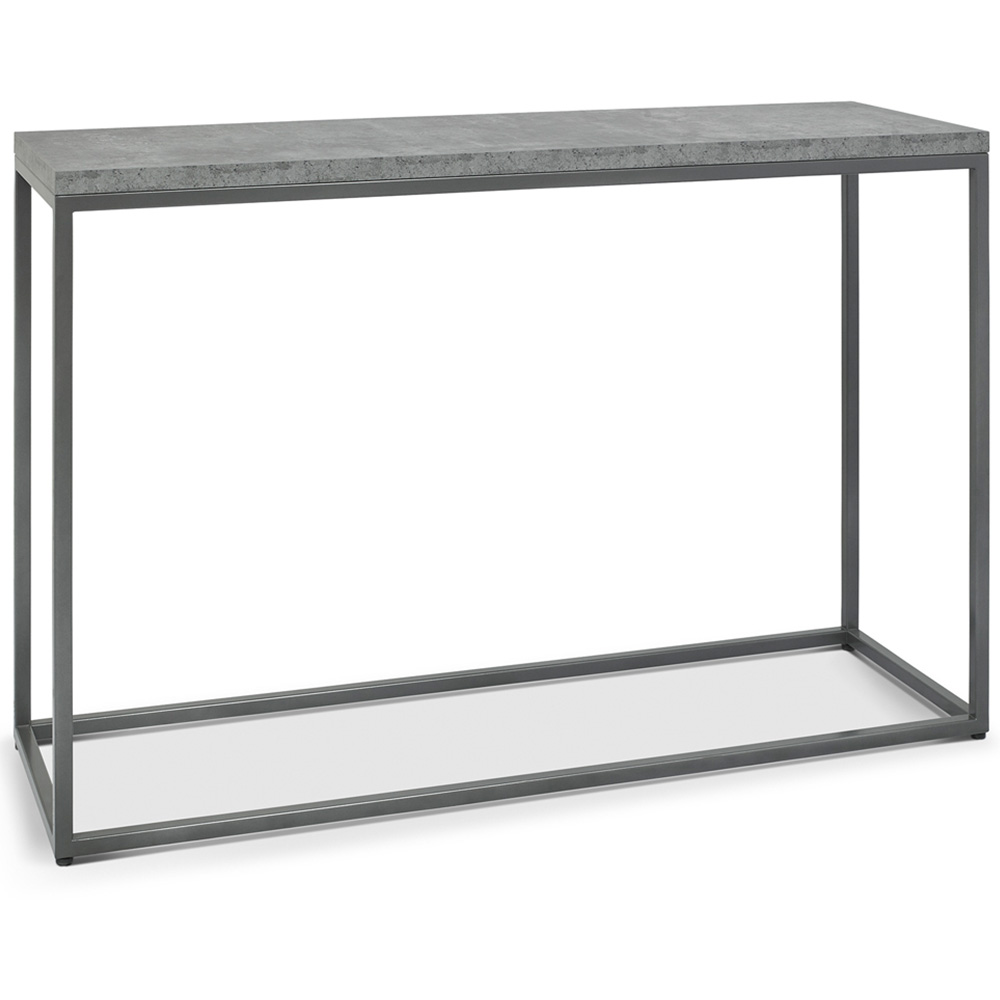 Bentley Designs Renzo Zinc and Dark Grey Console Table Image 2