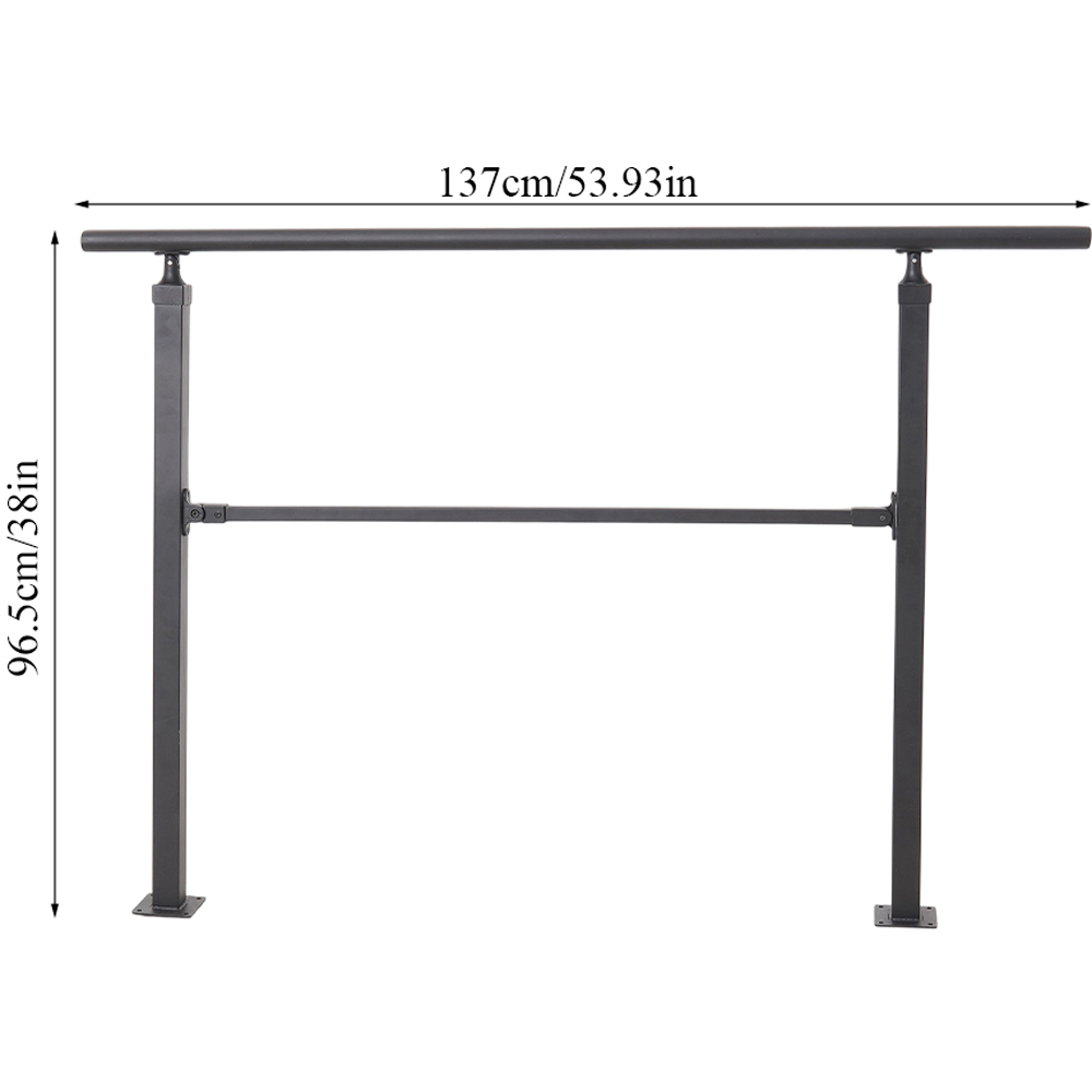 Living and Home Carbon Steel Stair Handrail 137 x 96.5cm Image 9