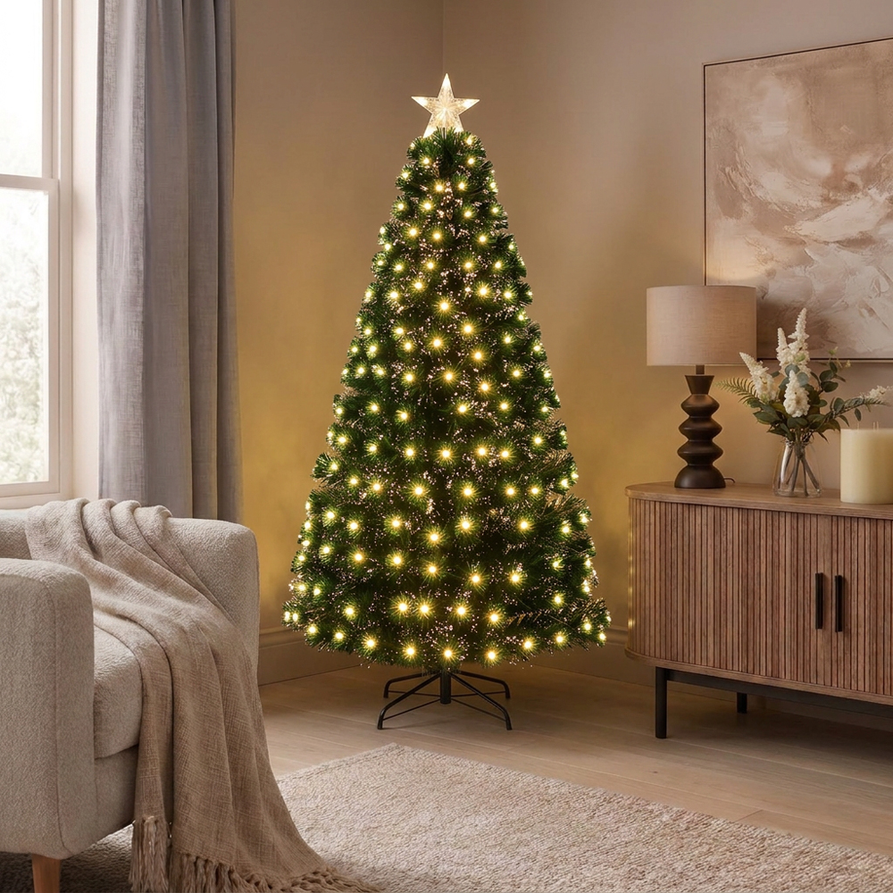 6ft Wireless Musical Fibre Optic Christmas Tree Image 2