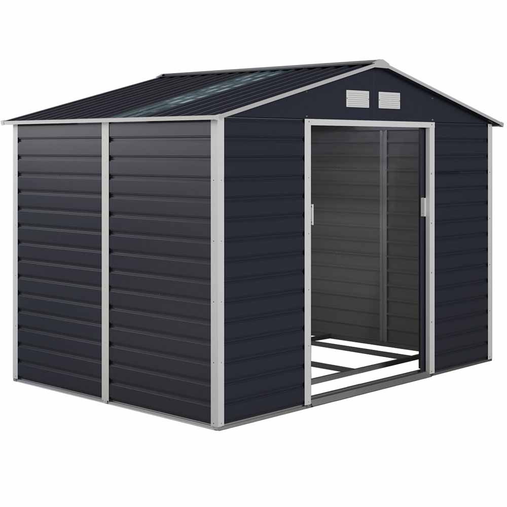 Royalcraft 9 x 10ft Cambridge Shed Grey Image 1