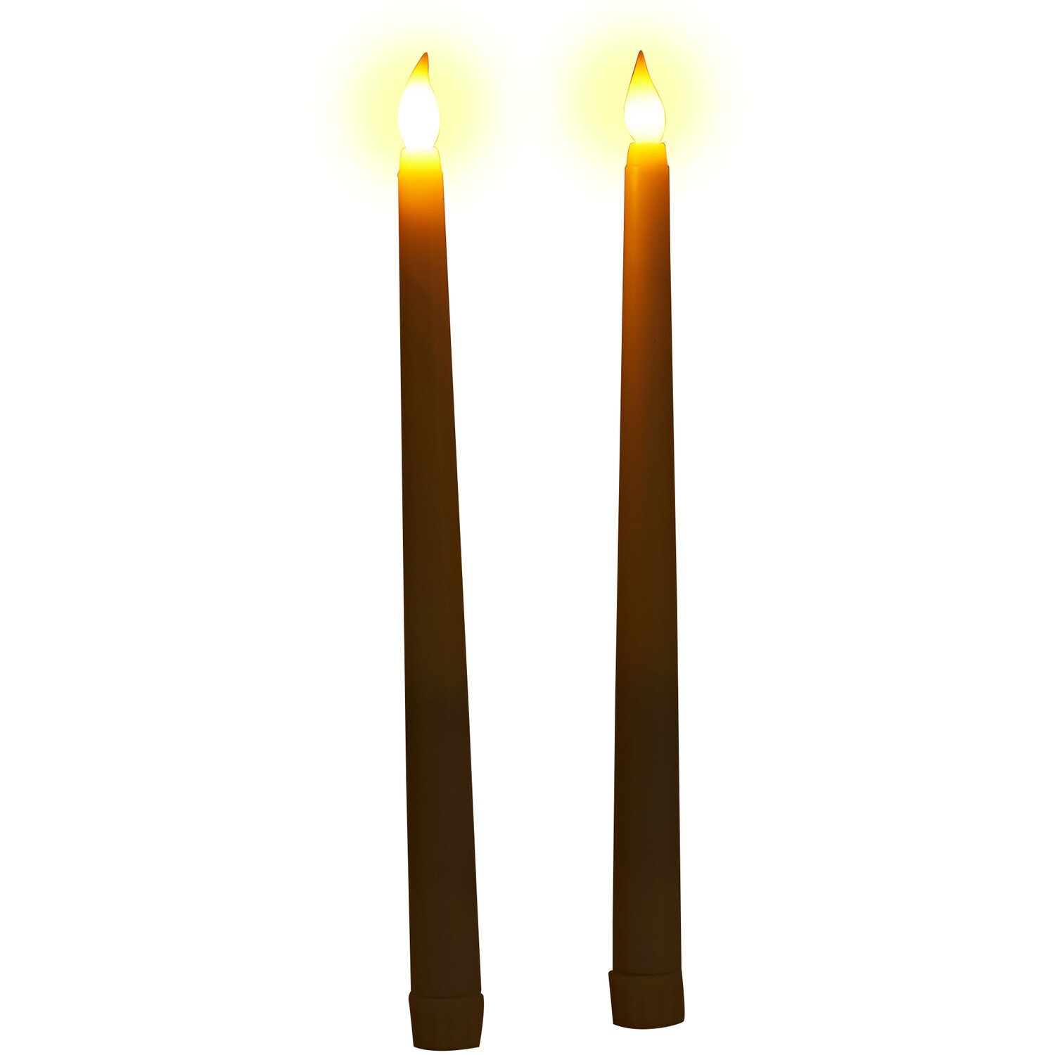 Jonas & James Set of 2 LED Taper Candles - White Image 4