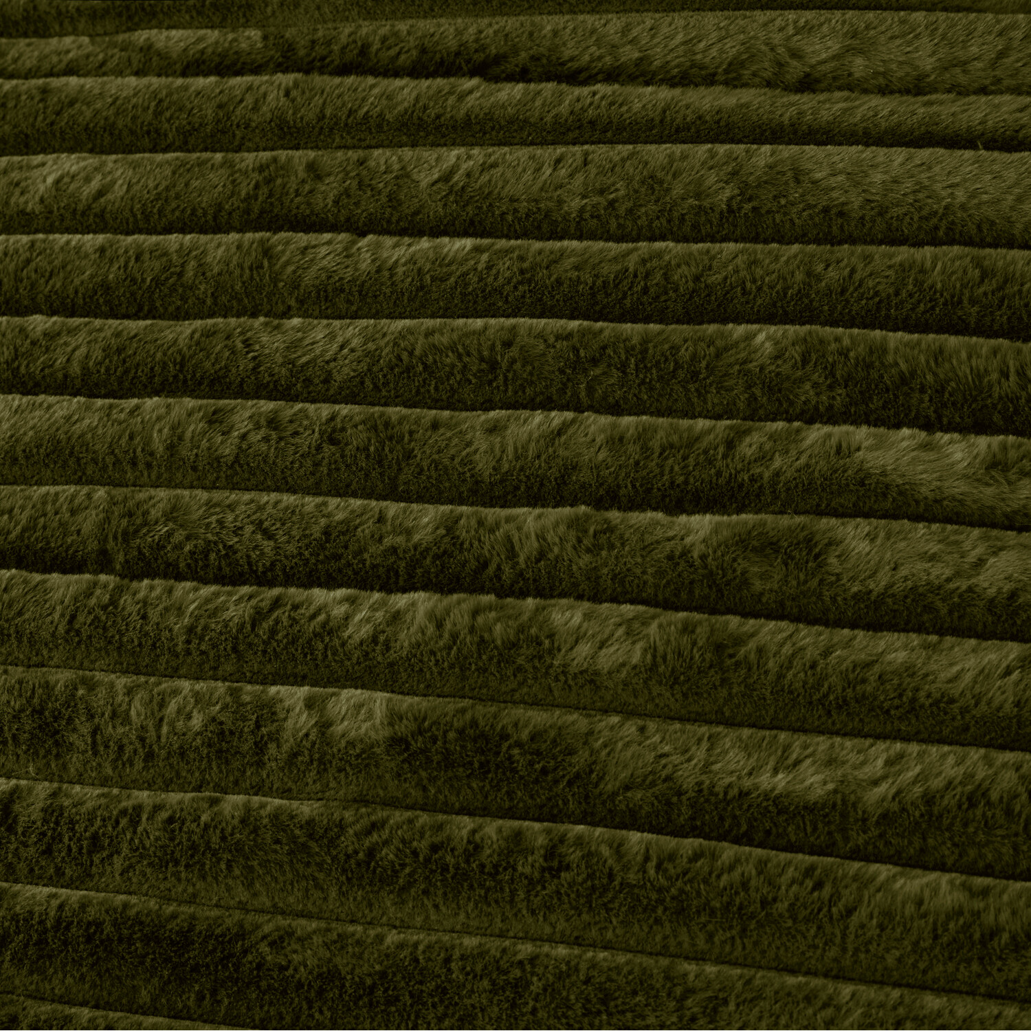 Colorado Faux Fur Duvet Set Green Single Image 3