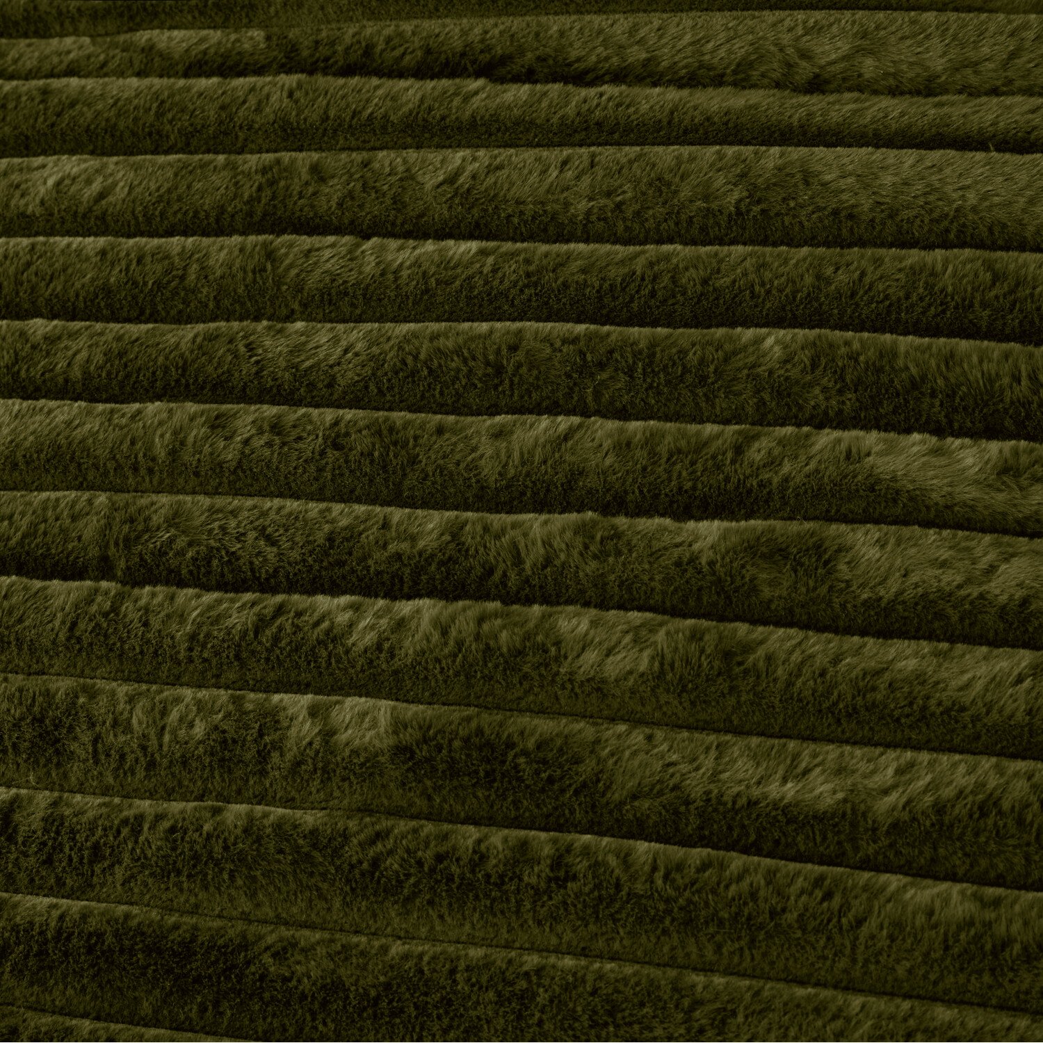 Colorado Faux Fur Duvet Set Green Double Image 3