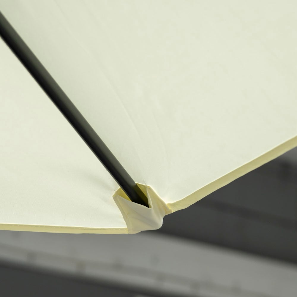 Outsunny 2.5m Garden Parasol Beige Image 4