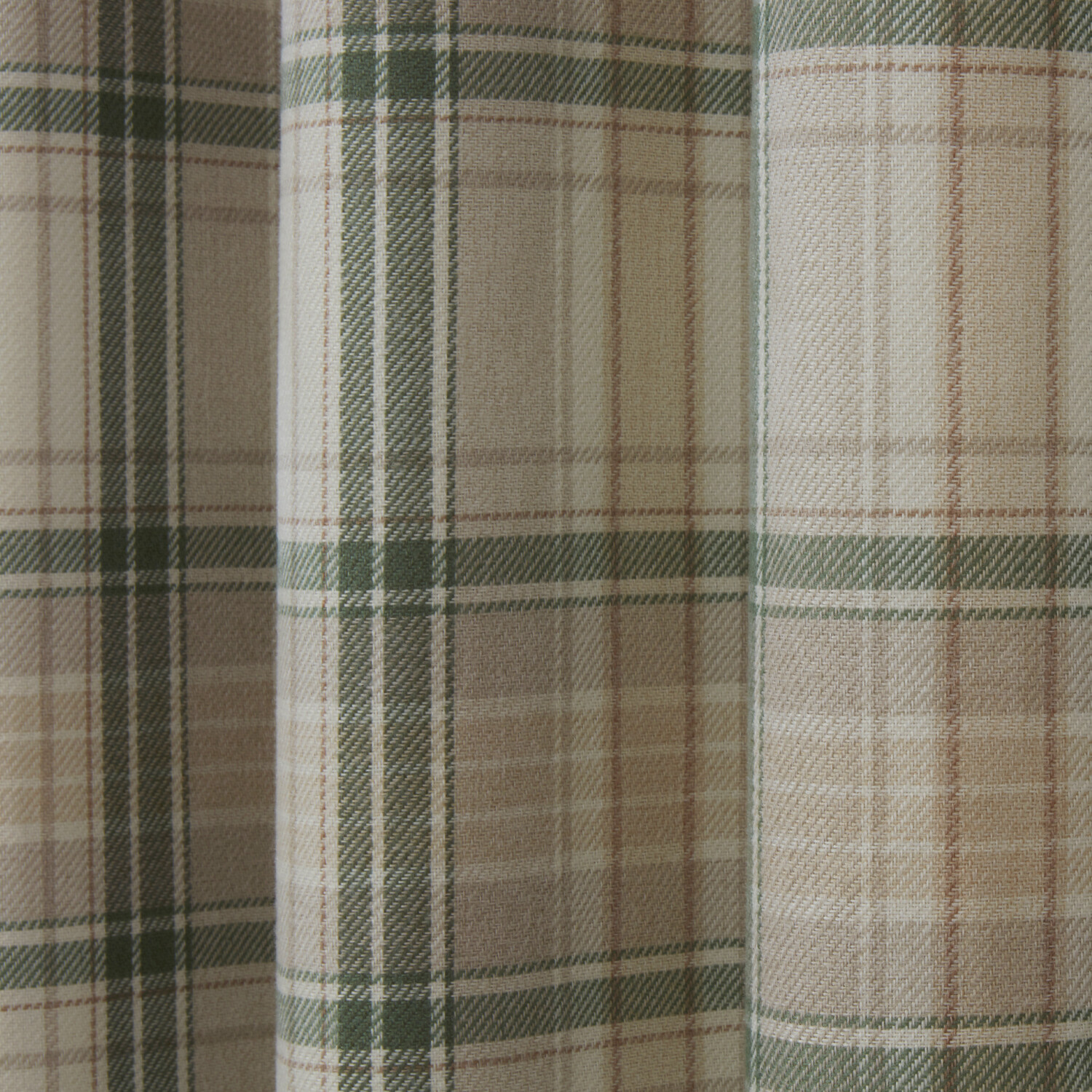 Divante Hatfield Green Check Blackout Curtains 229cm Image 2