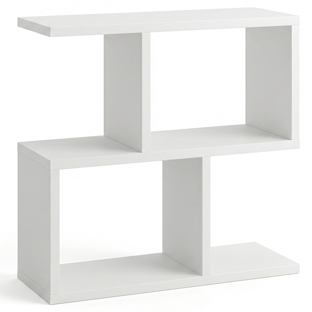Shefa Line Eden 4 Shelf White Side Table Image 2