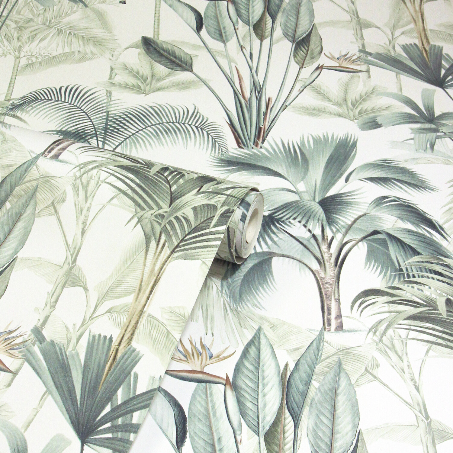 King Palm Wallpaper - Green Image 5
