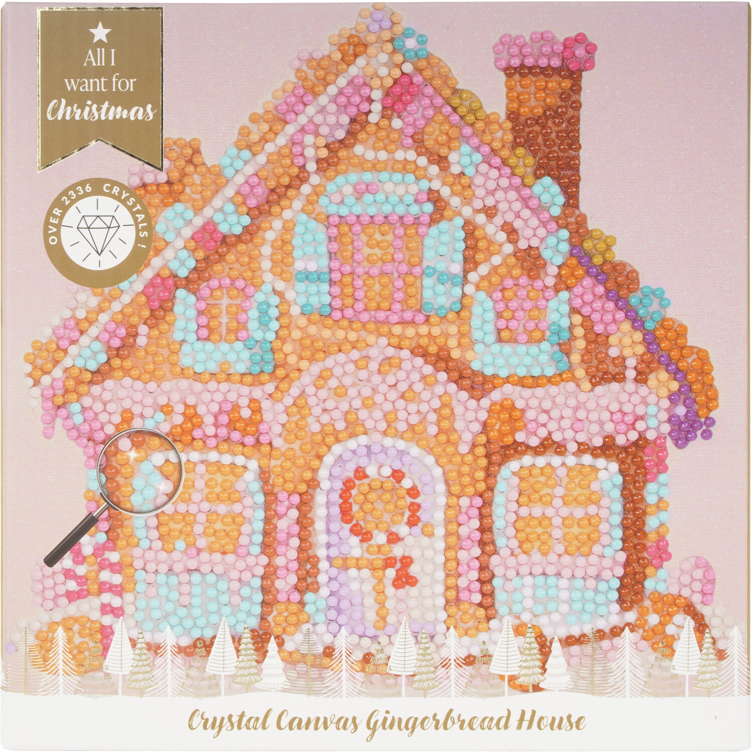 Crystal Canvas Gingerbread House Kit Neutral Image 1