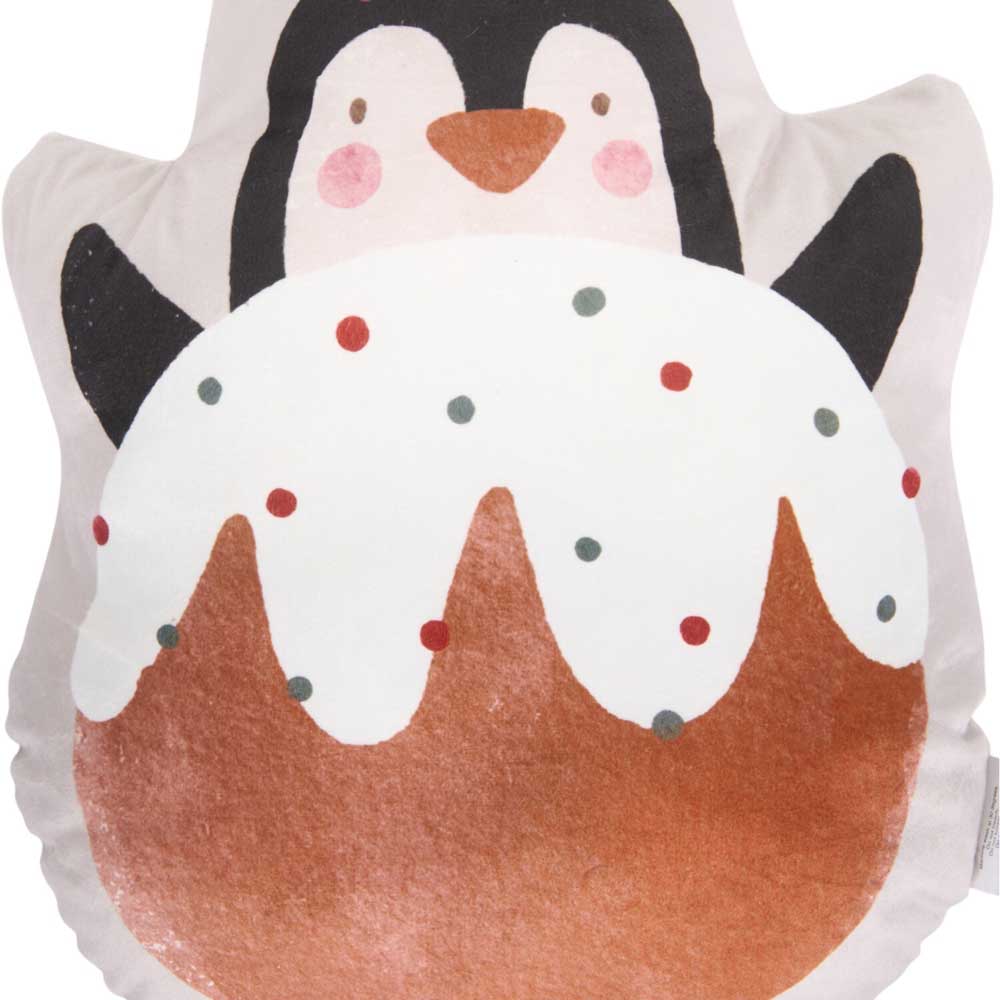 Cute Penguin Shaped Cushion - Multicolour Image 4