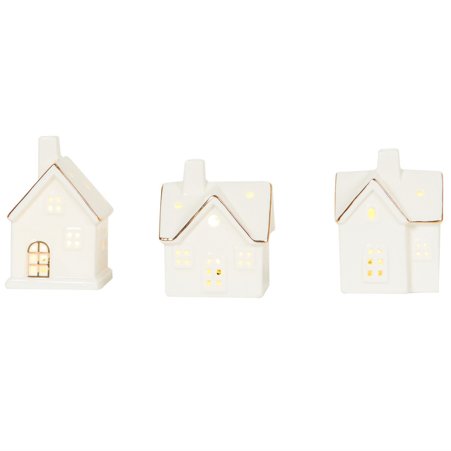 Set of 3 LED Houses Image 2