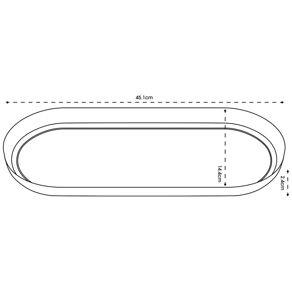 Clever Pots Terracotta Plastic 50cm Trough Tray 50cm Trough Image 6