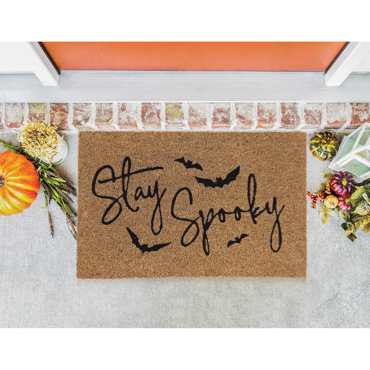 Halloween Printed Coir Mat - Brown Image 2