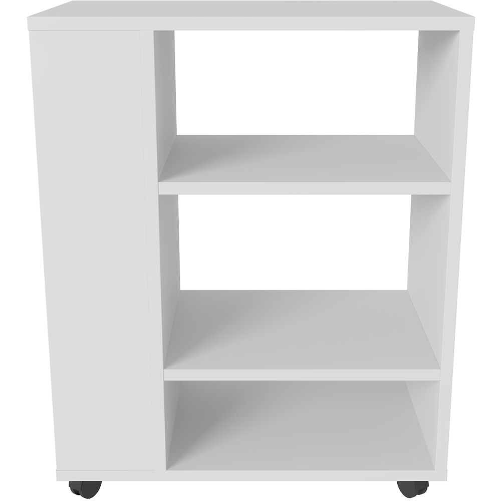 Decorotika Roza 6 Shelf Mobile Printer Desk Stand with Wheels Image 3