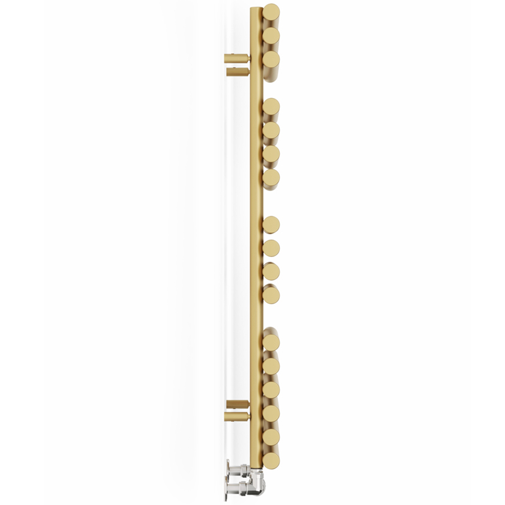 Terma Rolo Towel 2111BTU Brass Heated Towel Rail 1085 x 520mm Image 4