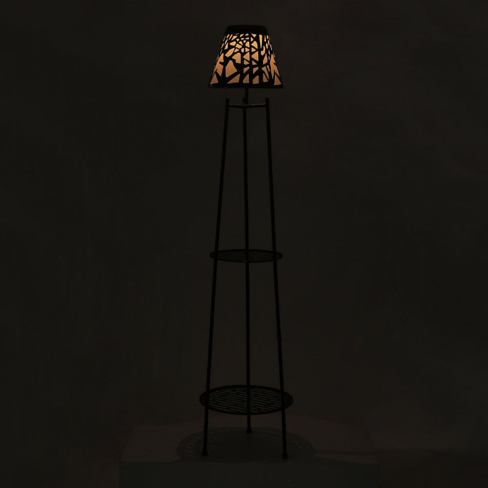 Living and Home 2 Tier Solar Powered Plant Stand 2 Pack Image 2