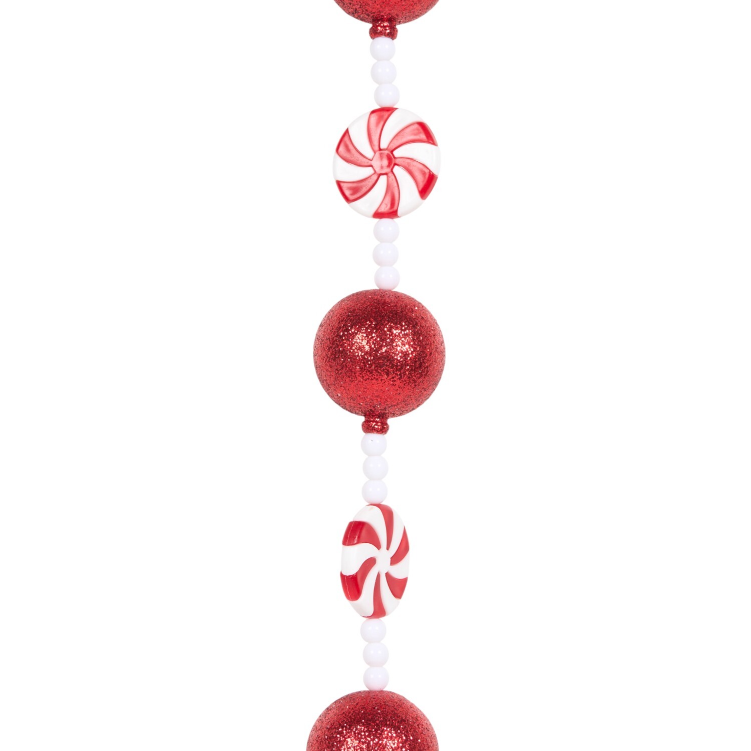 Candy Cane Decorative Garland Red Image 2