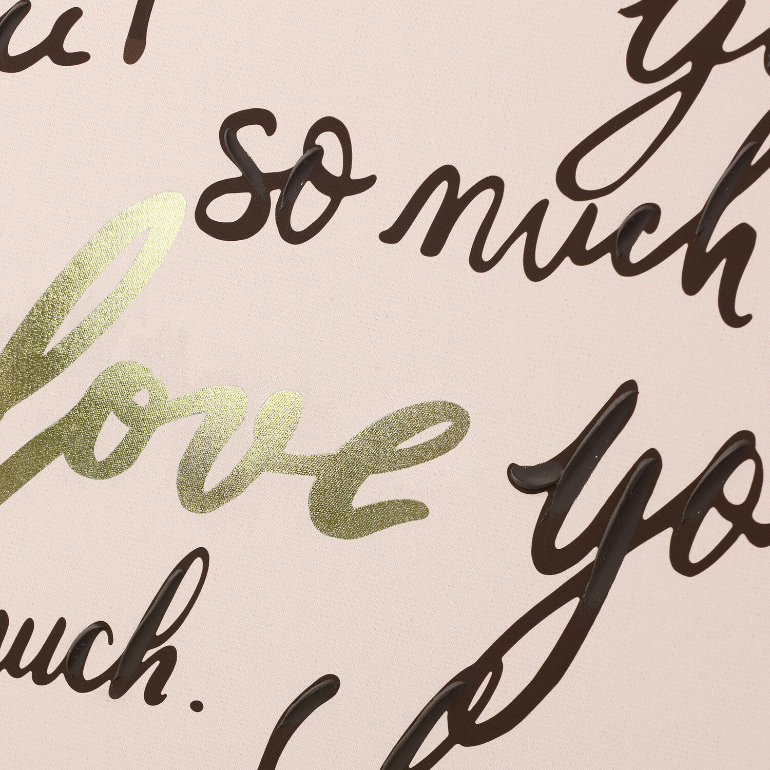 I Love You Handpainted Framed Art Beige Image 4