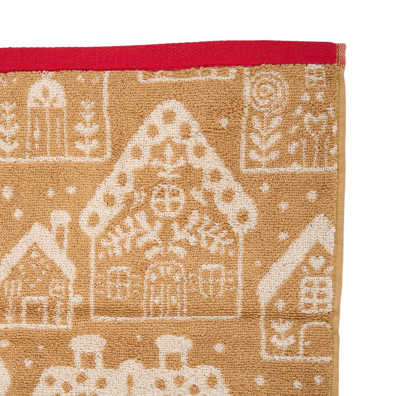 Gingerbread Houses Towel Brown 80cm Image 3