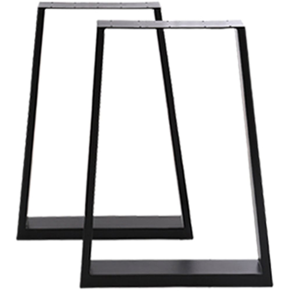 Living and Home 2 Pack Black Industrial Trapezoidal Iron Furniture Leg 29.5 x 40cm Image 7