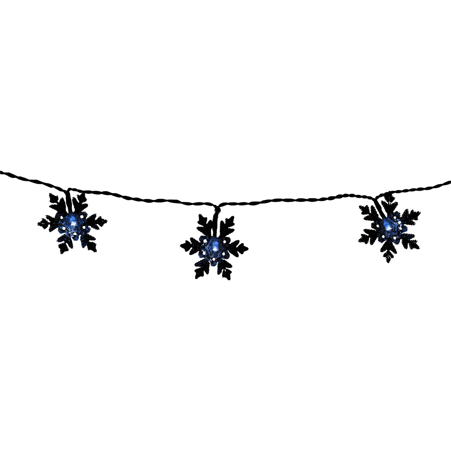 50 LED Snowflake Battery String Lights Image 3