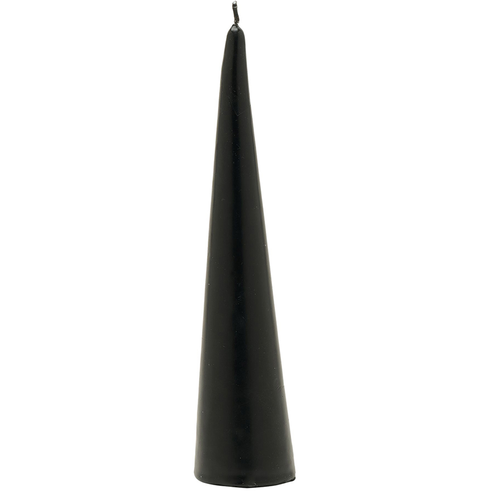 The Christmas Gift Co Black Tapered Candle Image 2