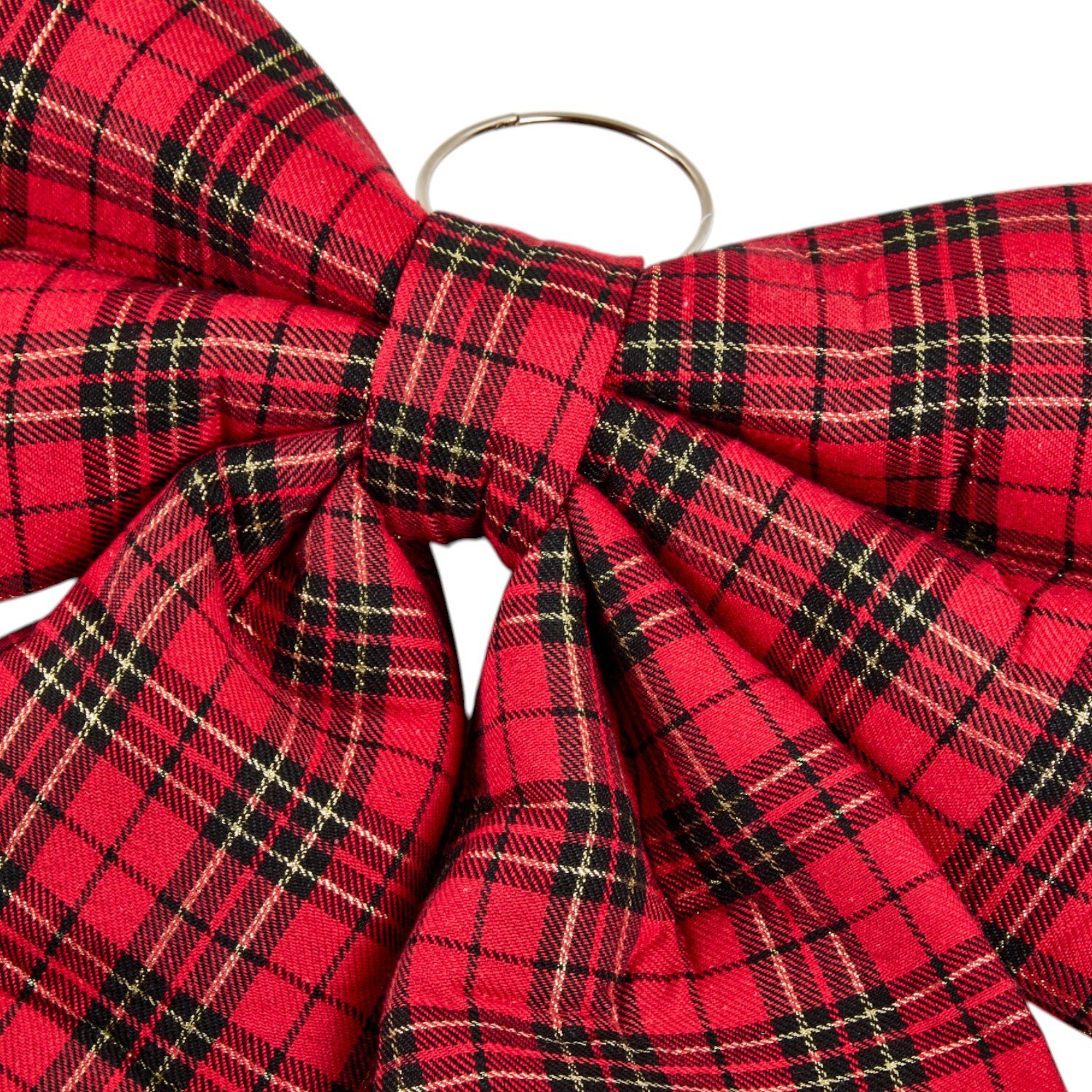 Extra Large Festive Tartan Bow Red Image 3
