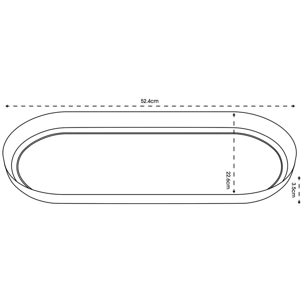 Clever Pots Terracotta Plastic 60cm Trough Tray 60cm Trough Image 9