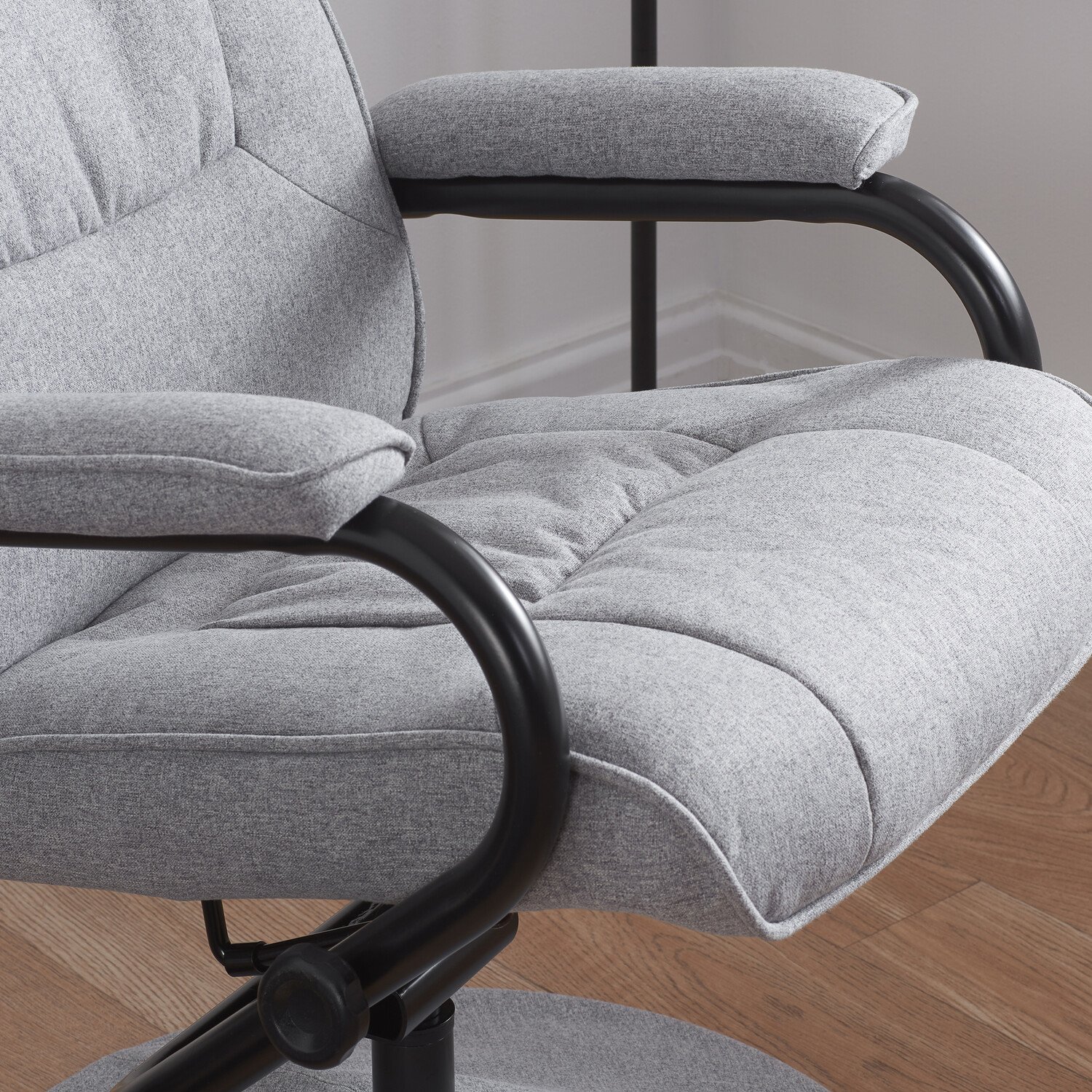 Memphis Swivel Chair Grey Image 11