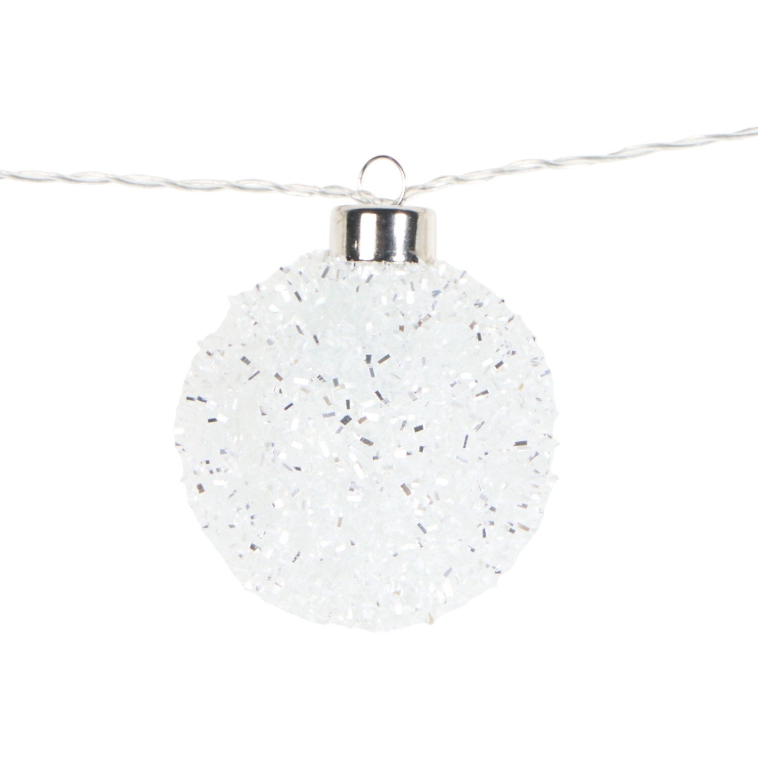 10 LED Snowball String LightClear Image 3