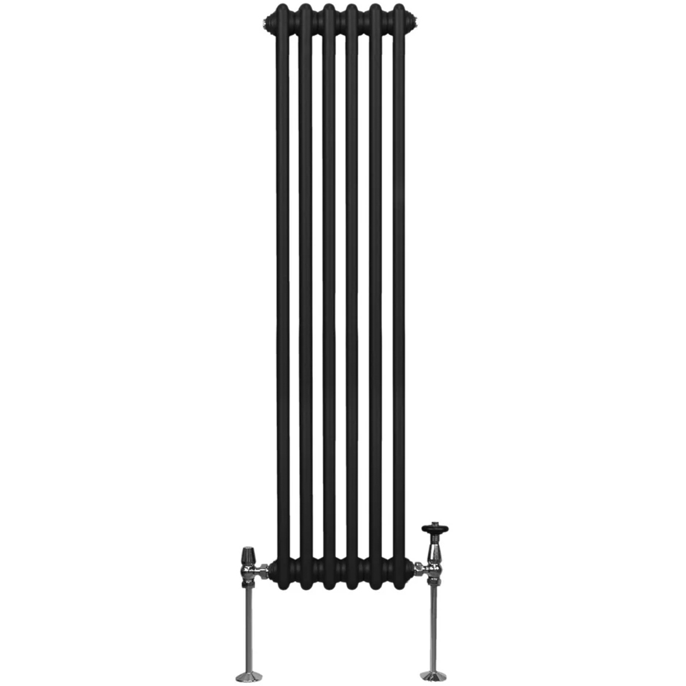 Monster Shop 3523 BTU Black Traditional 3 Column Radiator 1500 x 292mm Image 1