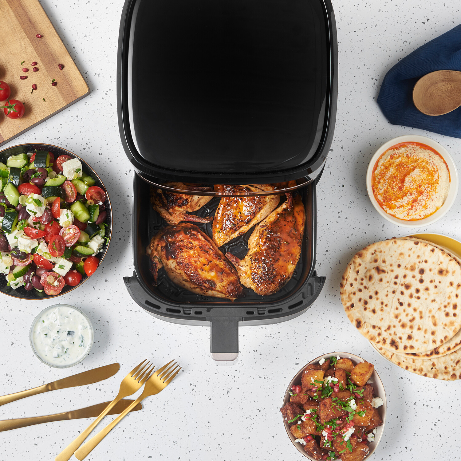 Russell Hobbs Single Drawer Air Fryer Black Image 6