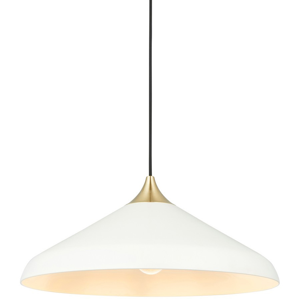 Merano Milan Warm White Brushed Brass Plate Pendant Ceiling Lamp Image 3