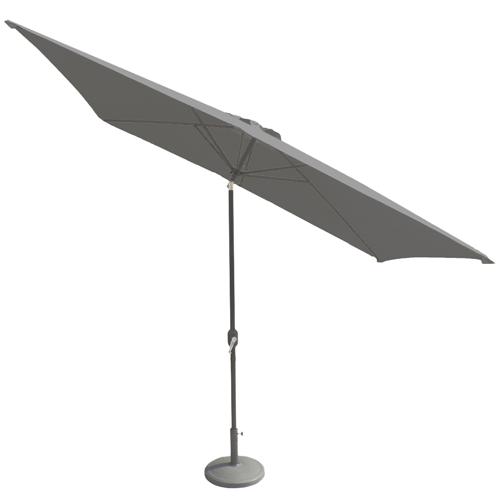 Royalcraft Grey Crank and Tilt Parasol 2.4m Image 2
