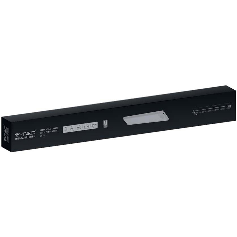 V-TAC 2.5W Pack 2W LED Cabinet Light with PIR Motion Sensor Image 6