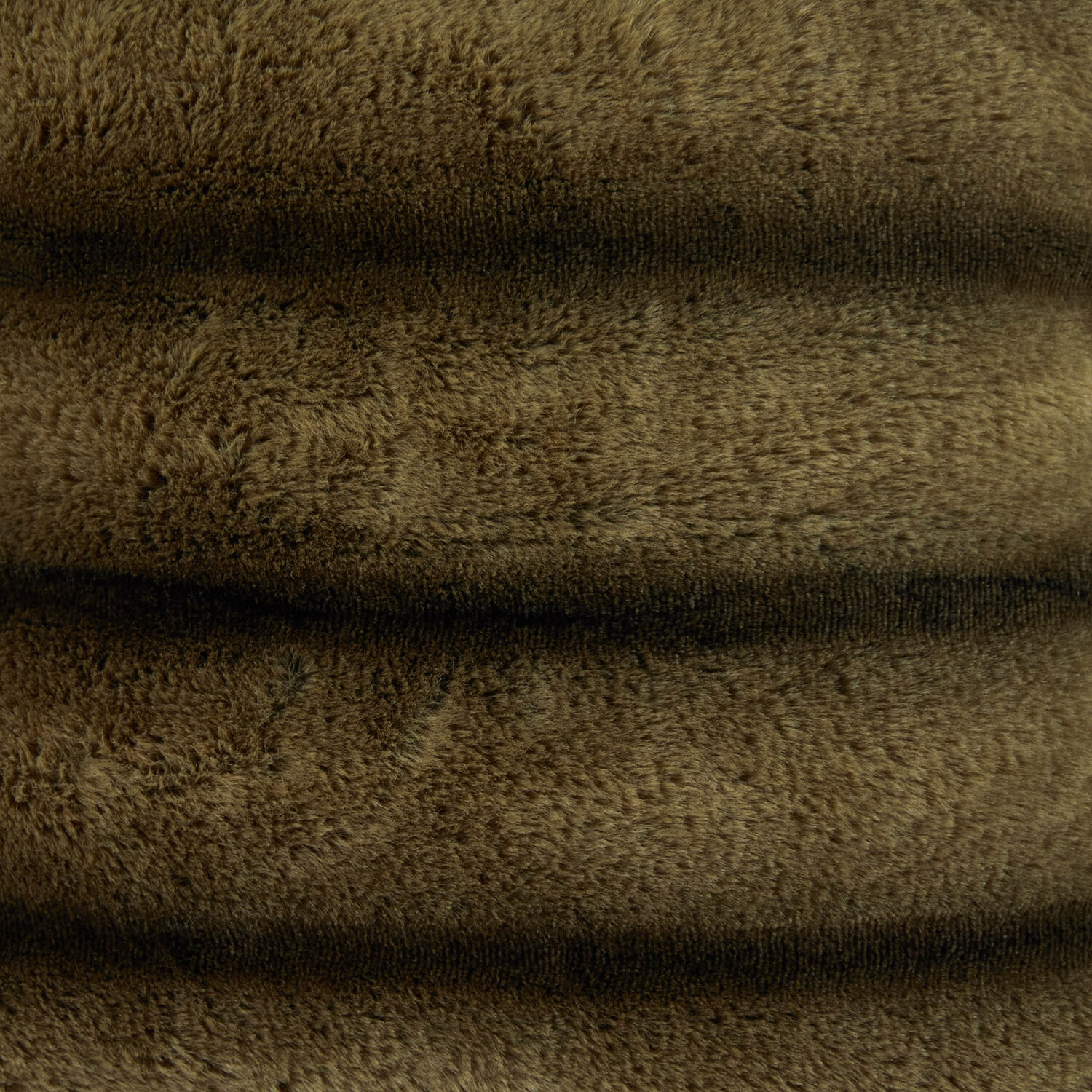 Rayna Faux Fur Cushion - Khaki Image 3