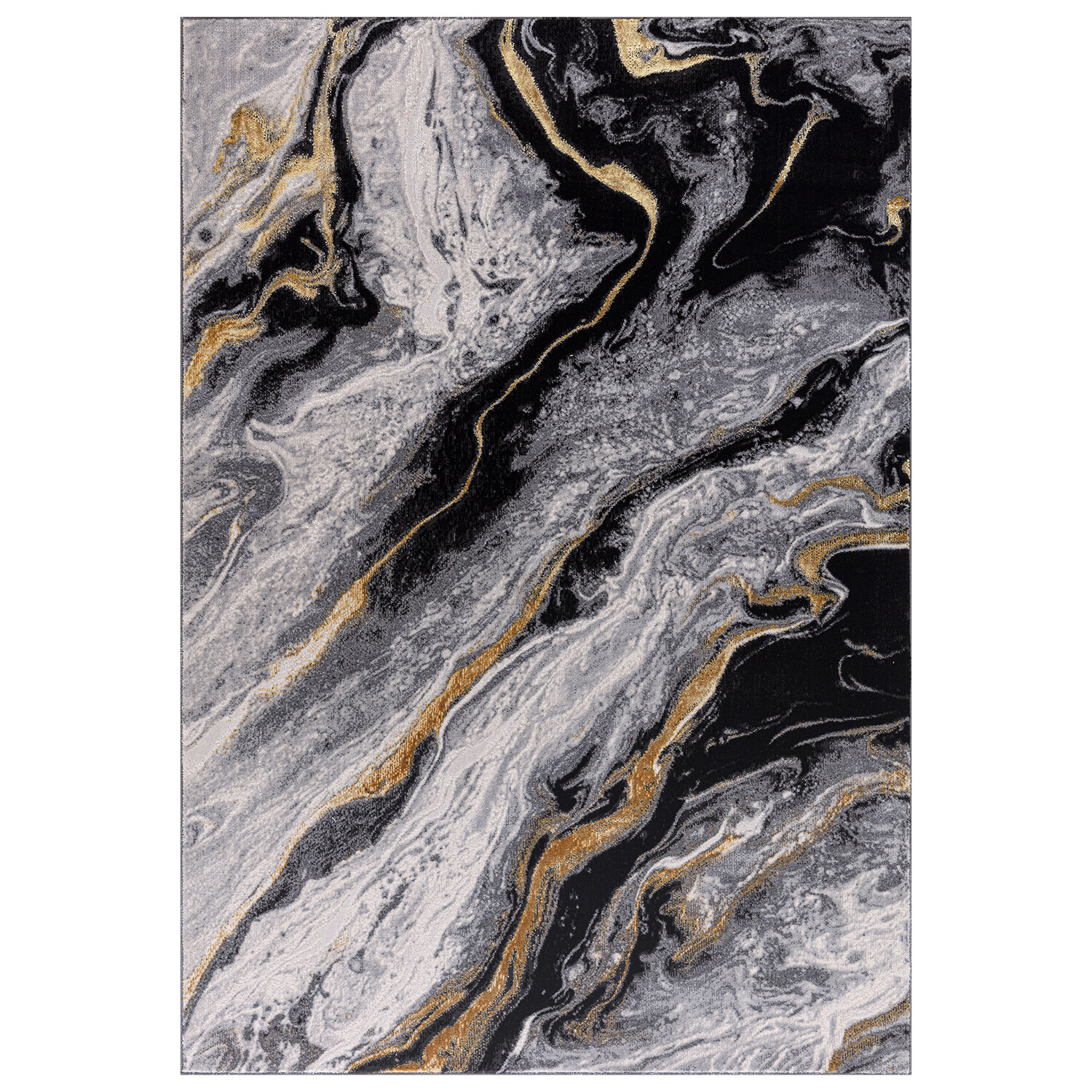 Sunset Marble Rug Monochrome - Multicolour / 160cm Image 1