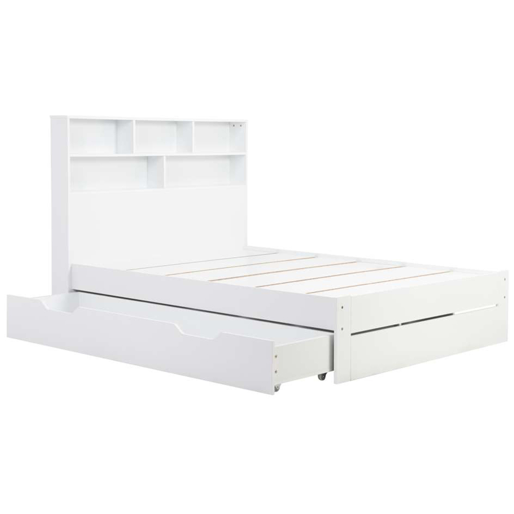 Alfie Double White Storage Bed Image 4