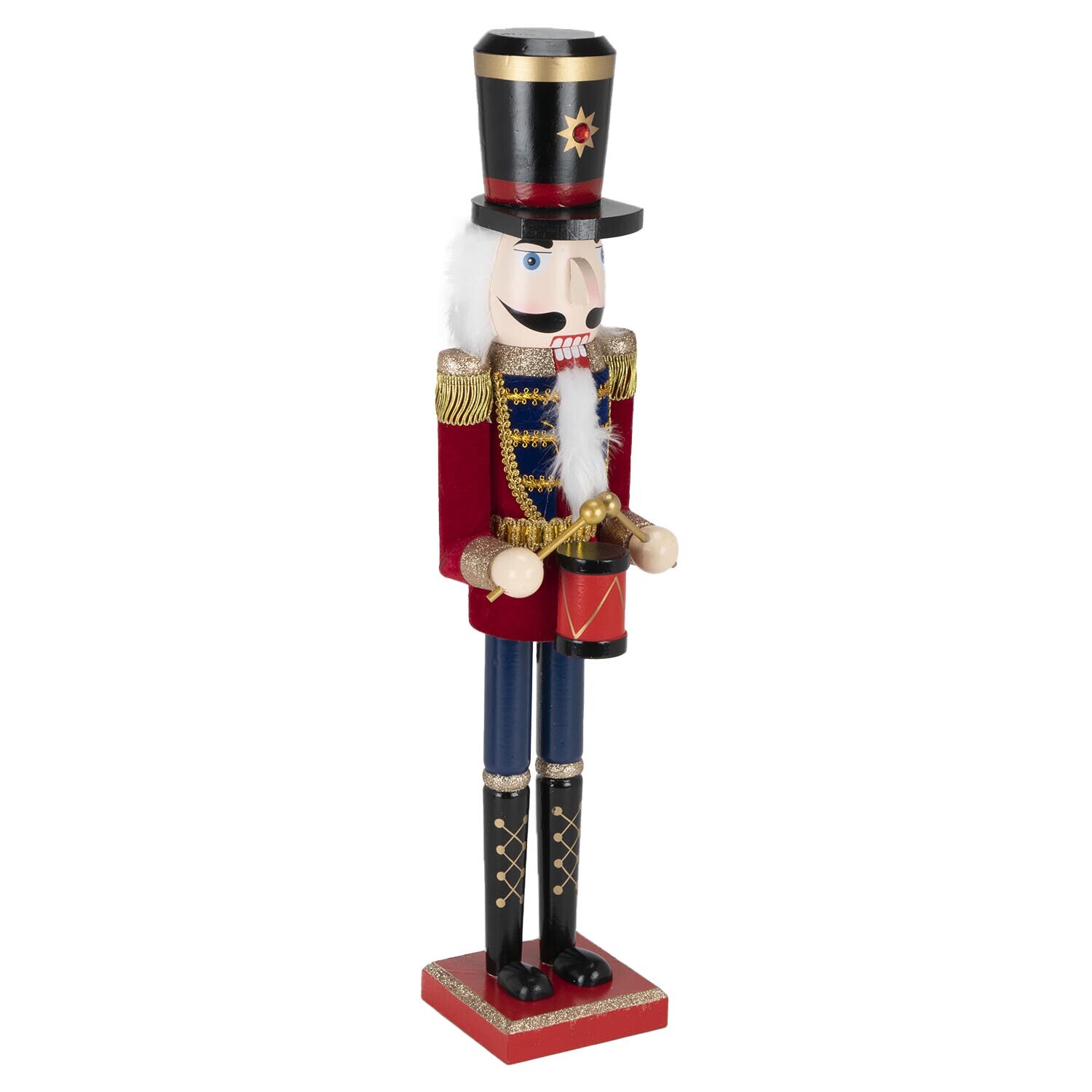 Red and Gold Royal Drumming Christmas Nutcracker Image 2