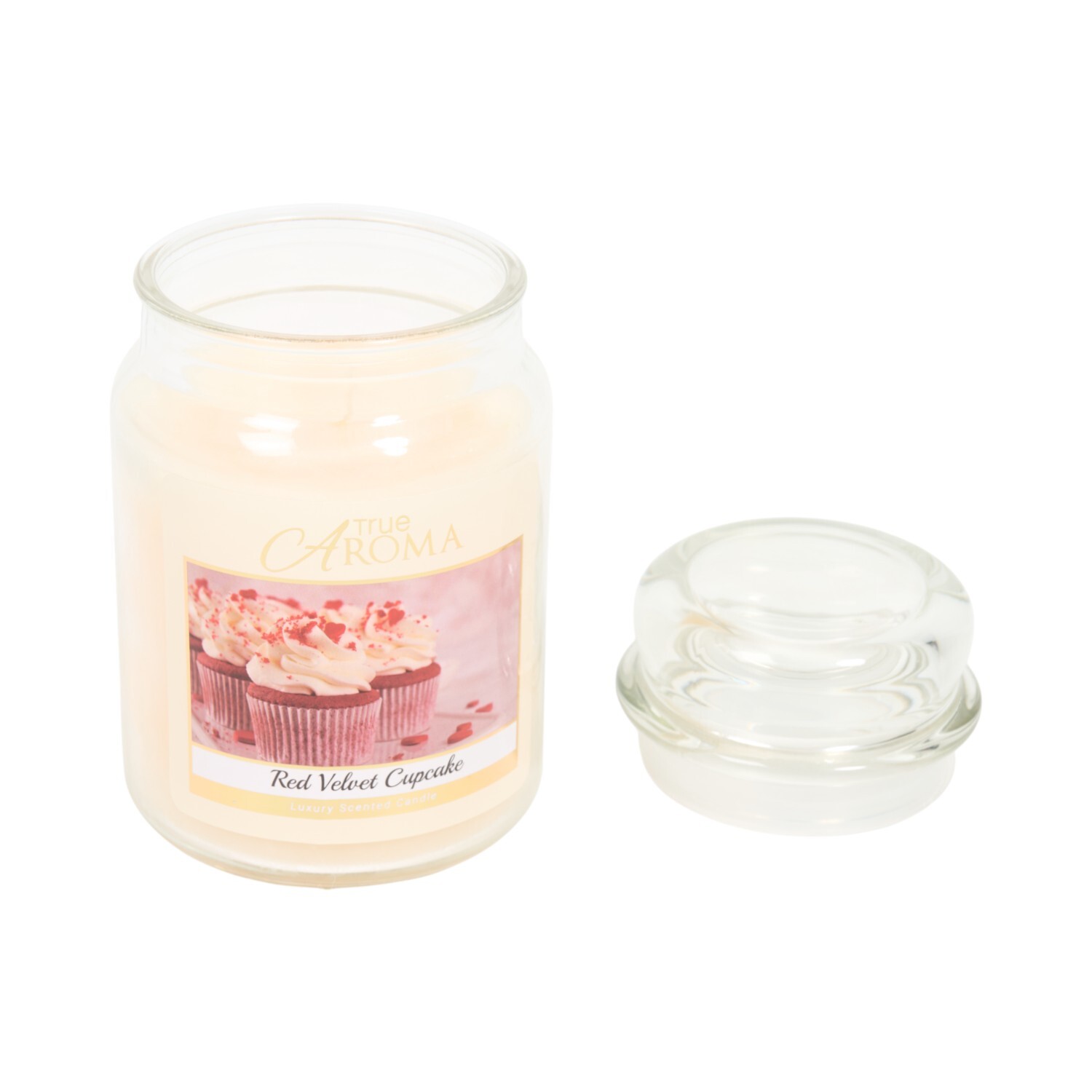 Red Velvet Cupcake Large Mason Jar Candle Image 4
