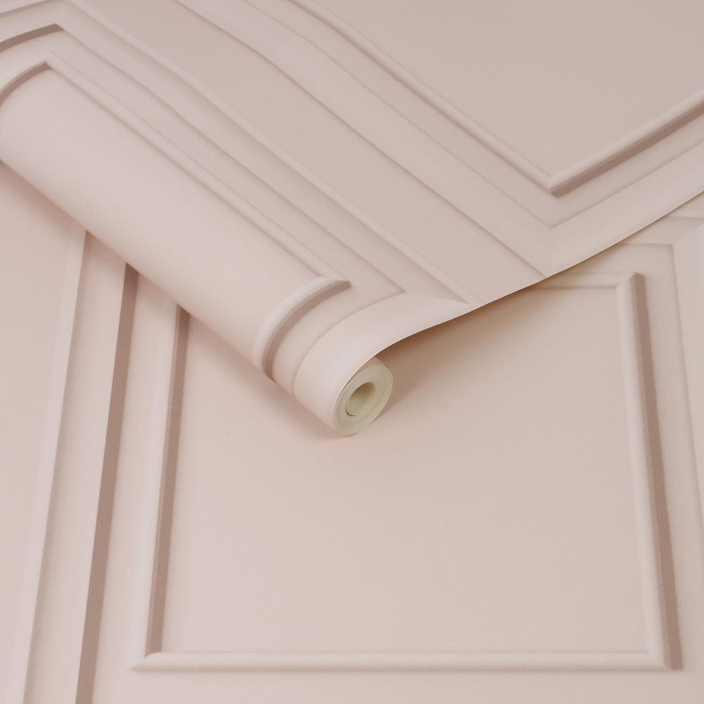Fresco Wood Panel Blush Wallpaper Image 2