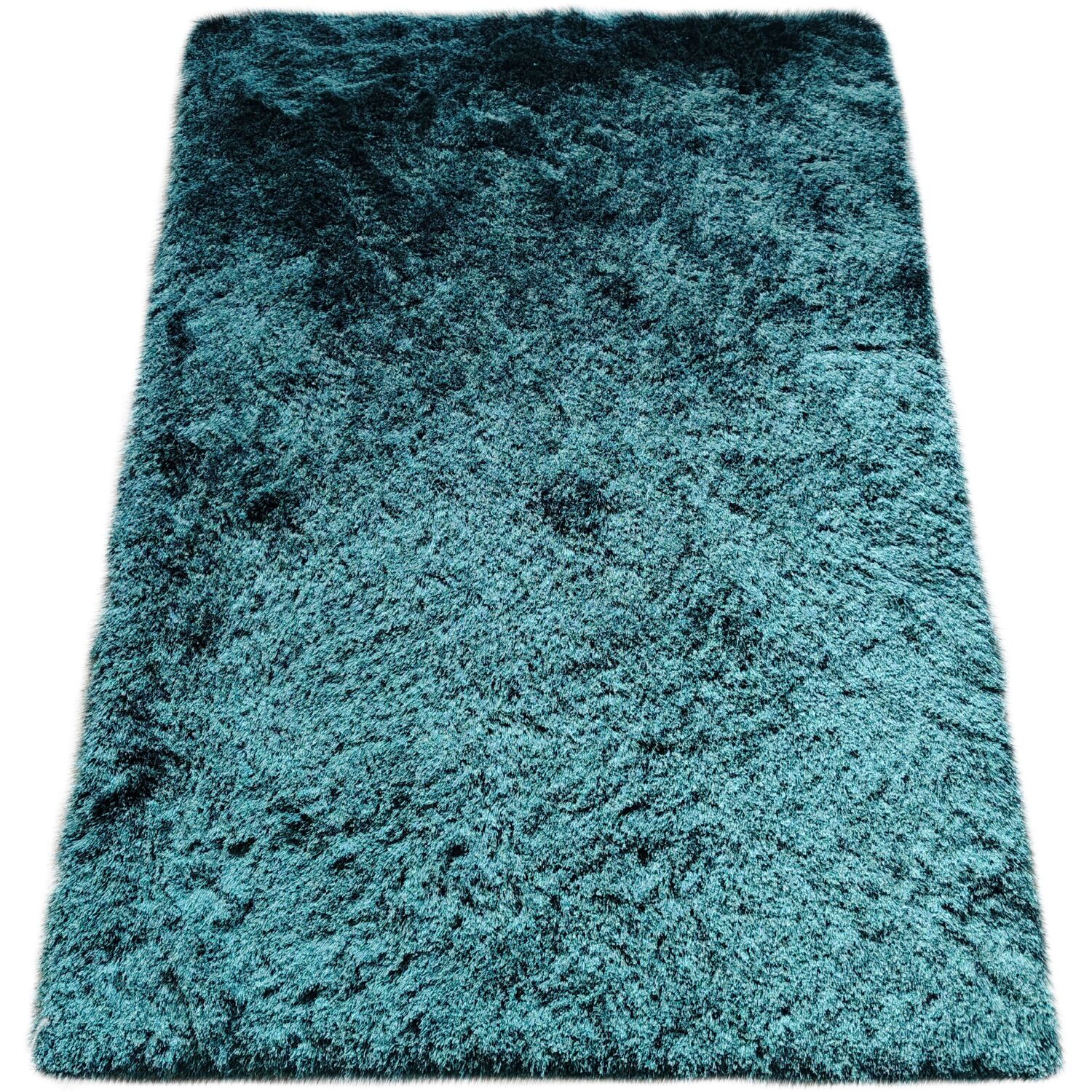Silky Shaggy Rug - Emerald / 170cm Image 1