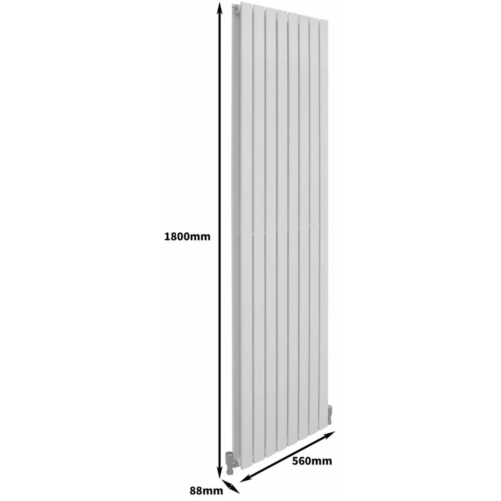 MonsterShop White Flat Radiator 1800 x 560mm Image 6