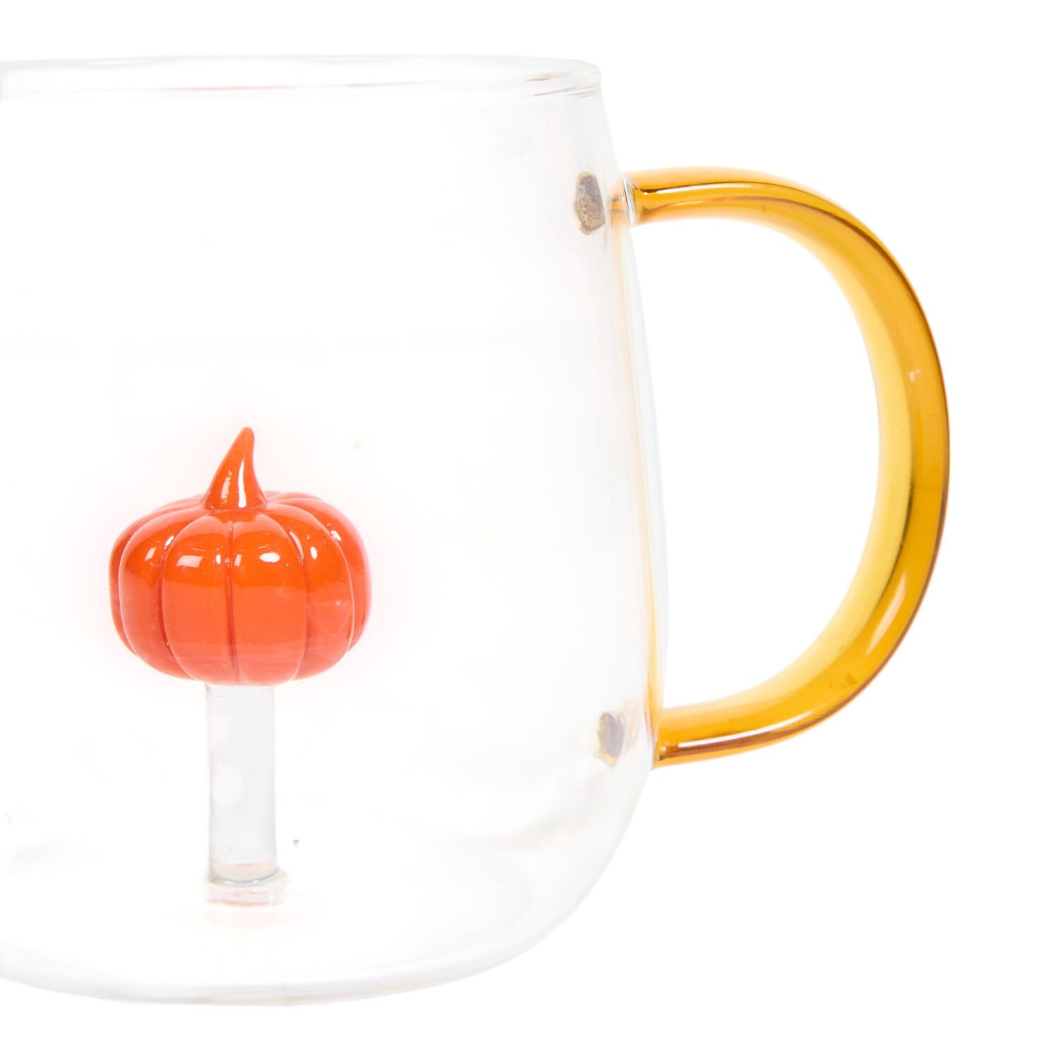 Pumpkin or Ghost 3D Inner Glass Mug Image 6