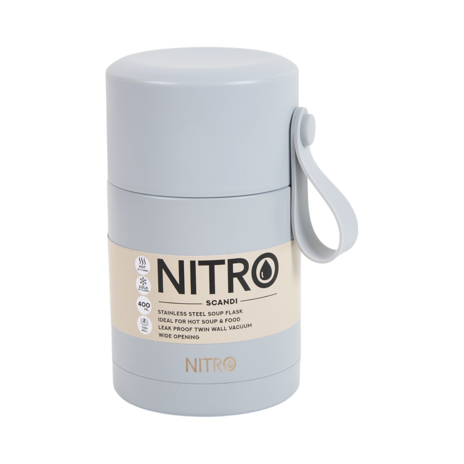 Nitro Scandi Stainless Steel Soup and Food Flask 400ml Image 4
